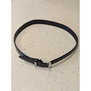 Fossil Black Genuine Leather Dress Belt‎ Size Large (36)